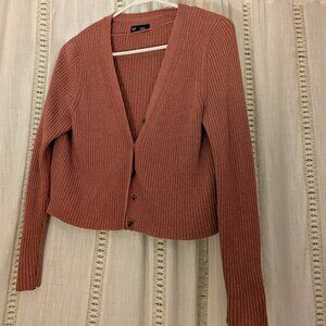 Gap Ribbed Cardigan Rose Pink